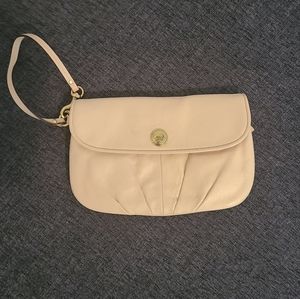 Coach off white wristlet